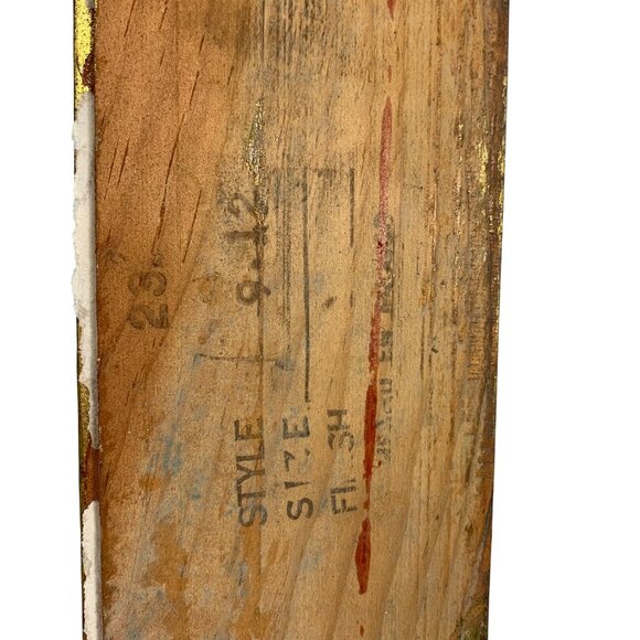 Vintage Ornate Heart Motif Hanging Wooden Picture Gold Tone Frame Made In Mexico - Picture 4 of 11